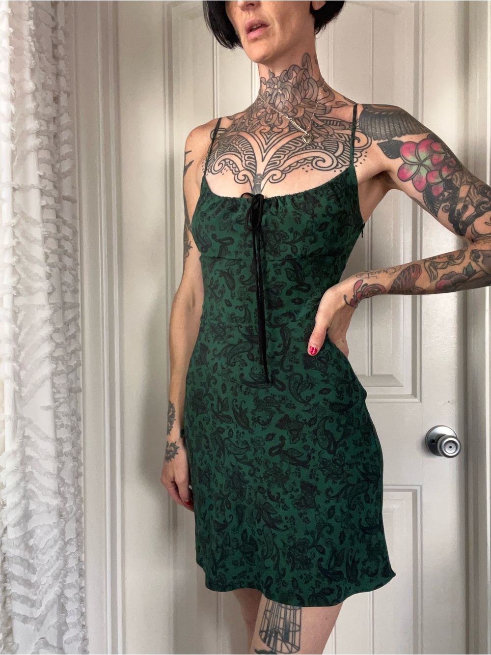 Realisation Par 100% Silk Inez Dress Daze Noir Small